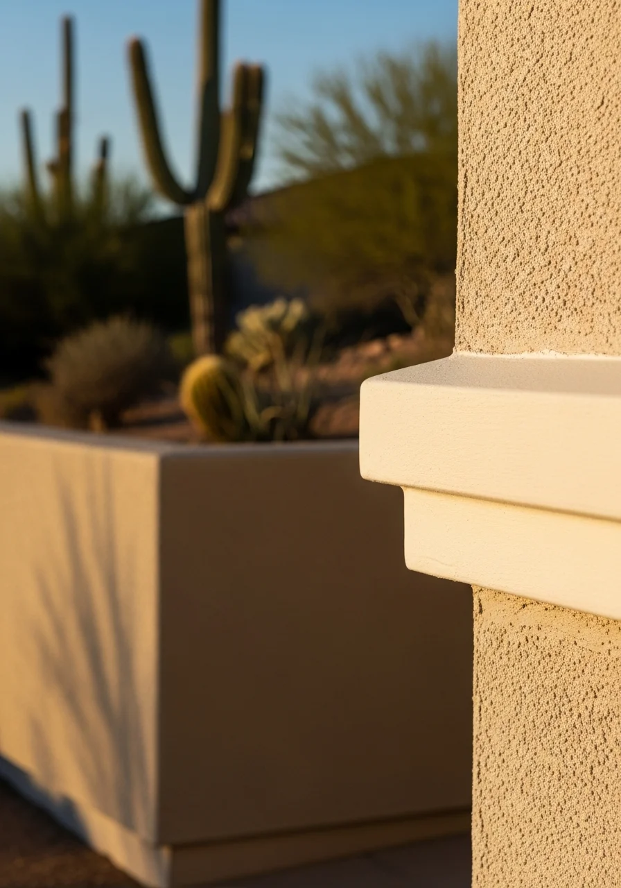 Close-up of professional workmanship on an Anthem property exterior.