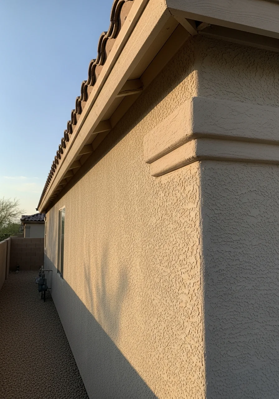 Detail shot of completed work on a Glendale property showing quality finish.