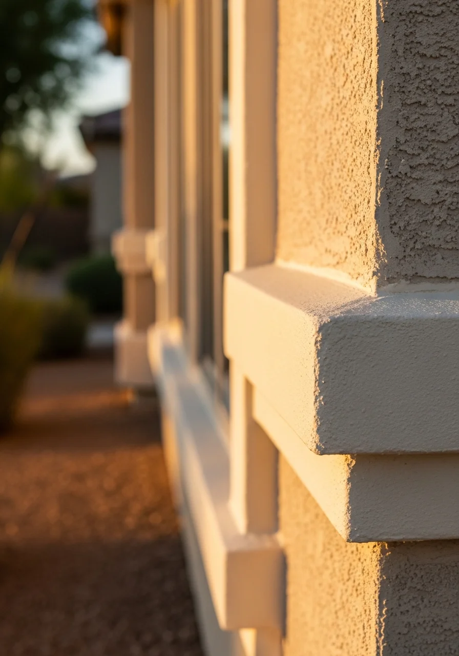 Close-up of completed work on a Peoria property showing attention to detail.
