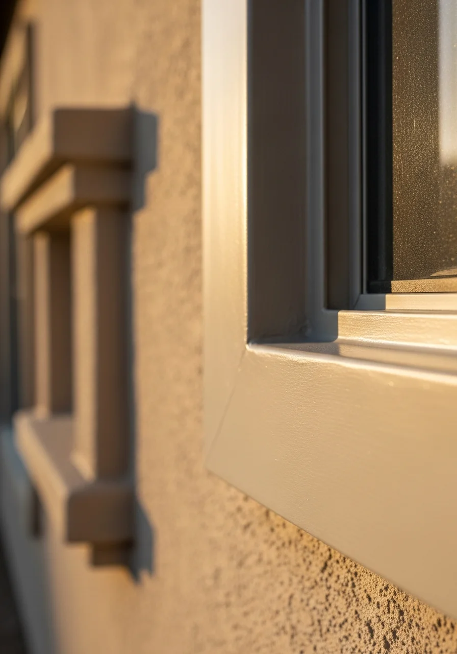 Close-up of quality workmanship on a Phoenix property exterior detail.